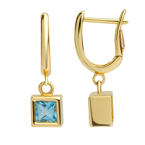 QCE000026-00/ 123000572859 Серьги (Au 585)