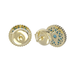 Т6-2651-1-22 +серт. Серьги (Au 585)