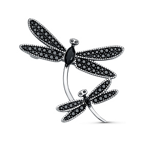 B095_BR_SP_WG Брошь (Ag 925)