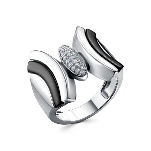 SR42604-BW_KO_WG Кольцо (Ag 925)