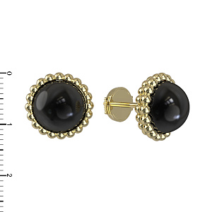 Т10-2742-1 +серт. Серьги (Au 585)