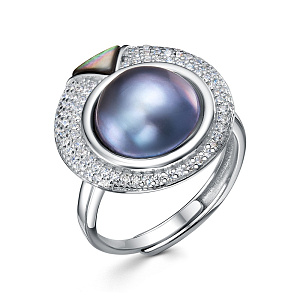 SR582_KO_WP_WG Кольцо (Ag 925)