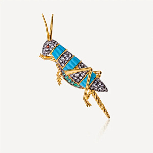 EDBR468-1 Брошь (Ag 925)