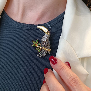 EDBR459 Брошь (Ag 925)