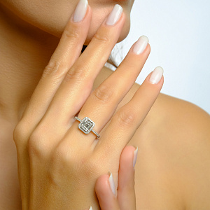 R10488W/ PIR0096806 Кольцо (Au 750)