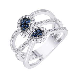 K5512R-0009_KO_GLSA_WG Кольцо (Au 585)