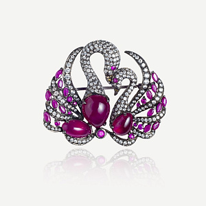 RSBR192 Брошь (Ag 925)