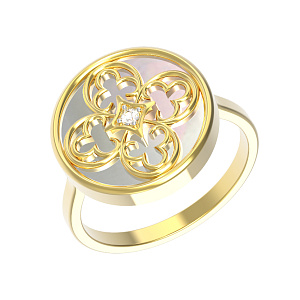 Т1422П-1 +серт. Кольцо (Au 585)