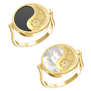 Т1-1448-1 +серт. Кольцо (Au 585)