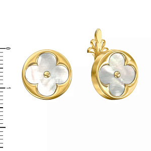 08-Т-2652П-1 +серт. Серьги (Au 585)